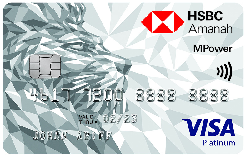 HSBC Amanah MPower Platinum Credit Card-i card face
